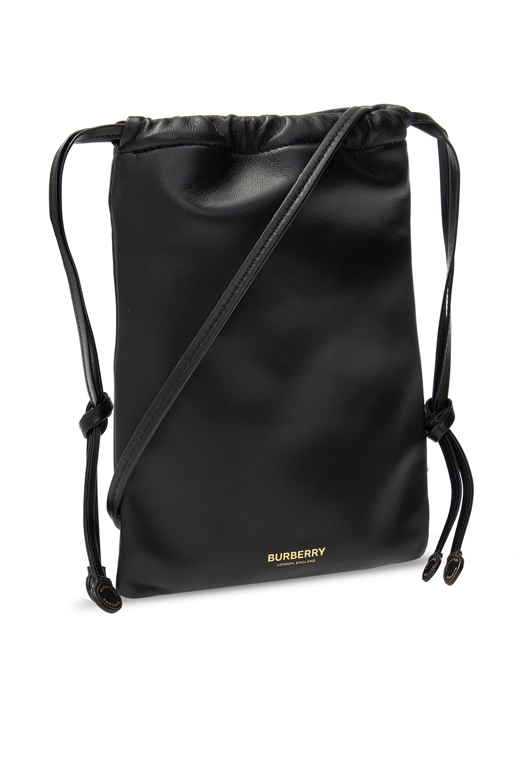 Burberry logo discount printed drawstring pouch